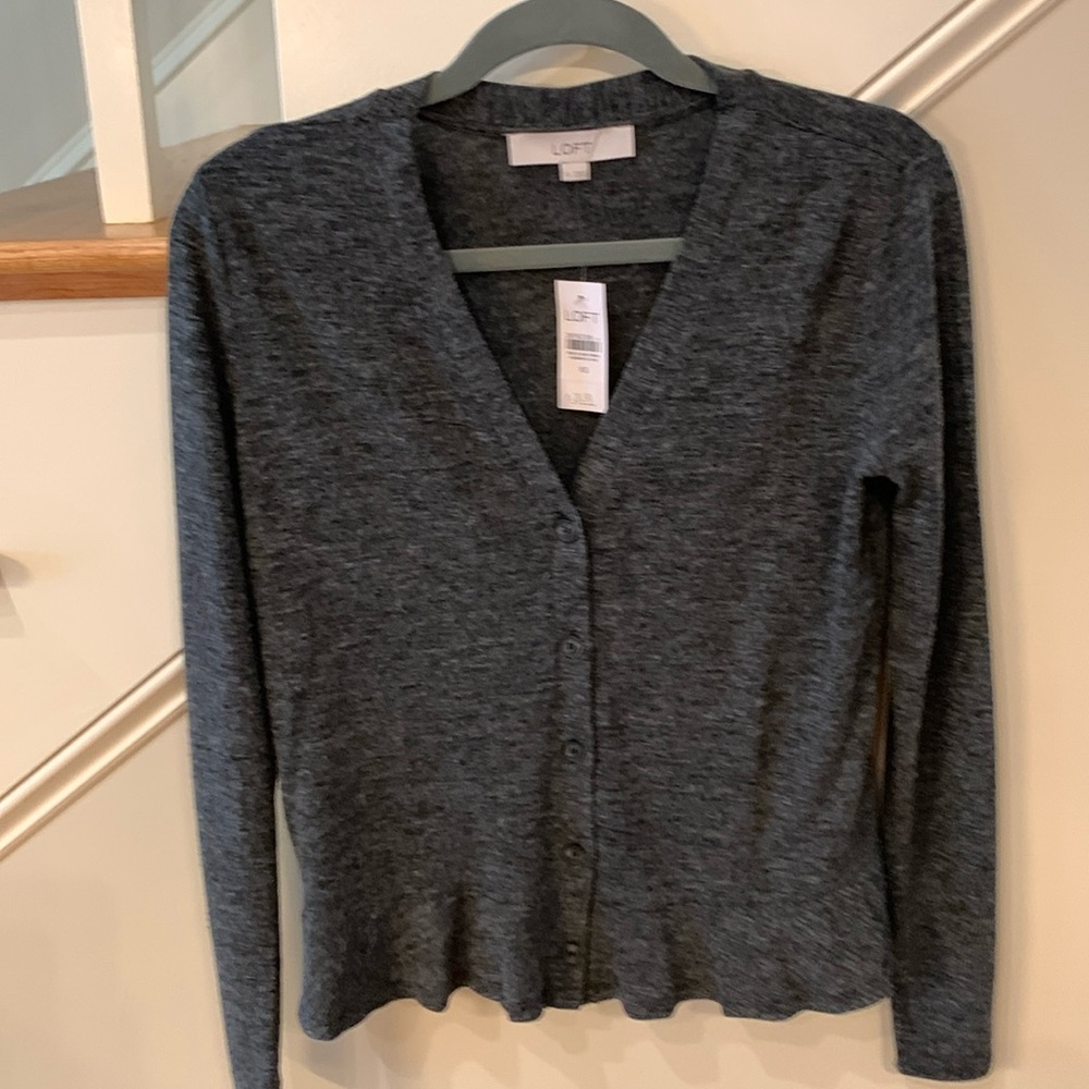 Gray XS cardigan brand new sweater